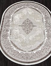 Ковер ALFANI Q009A BROWN FDY/CREAM SHRINK Овал