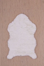 Ковер нестандартной формы из искусственного меха Krolik 1000A T1120_CREAM шкура