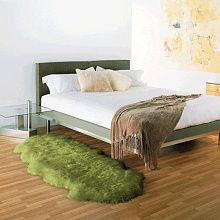 Овчина высокоплотная (накидка/ковер Bowron) ДВОЙНАЯ луг